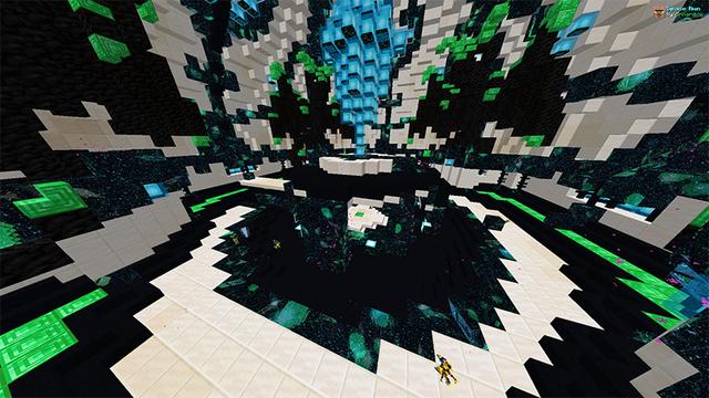 Screenshot of the Minecraft Bedrock Marketplace product Space Run created by Razzleberries.