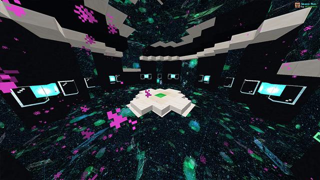 Screenshot of the Minecraft Bedrock Marketplace product Space Run created by Razzleberries.
