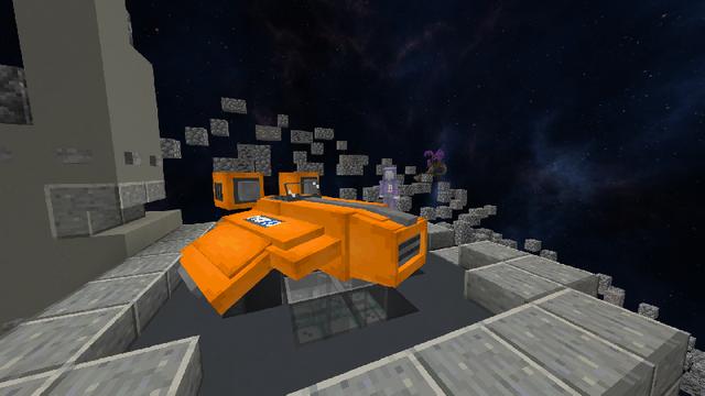 Screenshot of the Minecraft Bedrock Marketplace product Space Skyblock created by Razzleberries.