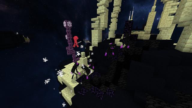 Screenshot of the Minecraft Bedrock Marketplace product Space Skyblock created by Razzleberries.