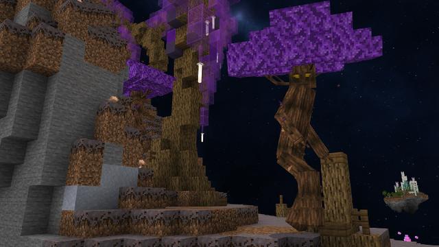 Screenshot of the Minecraft Bedrock Marketplace product Space Skyblock created by Razzleberries.