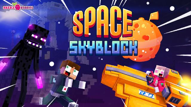 Thumbnail of the Minecraft Bedrock Marketplace product Space Skyblock created by Razzleberries.