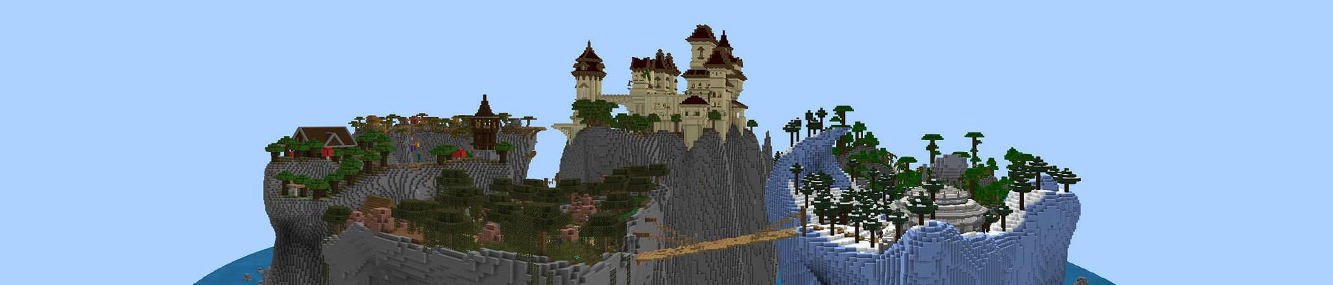 Panorama of the Minecraft Bedrock Marketplace product Spiralblock created by Razzleberries.