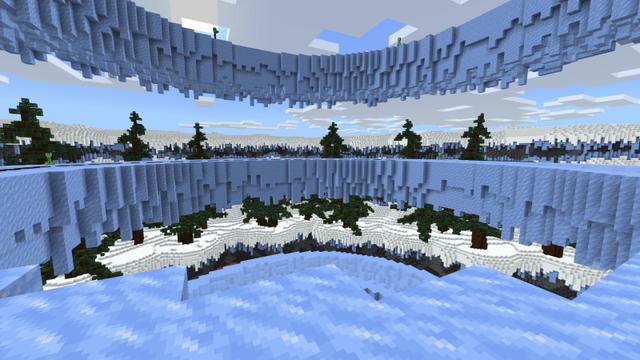 Screenshot of the Minecraft Bedrock Marketplace product Spleef Battle Arenas created by Razzleberries.