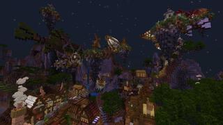Screenshot of the Minecraft Bedrock Marketplace product Steampunk City of Crowhelm created by Razzleberries.