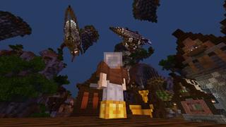 Screenshot of the Minecraft Bedrock Marketplace product Steampunk City of Crowhelm created by Razzleberries.