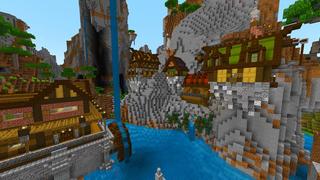 Screenshot of the Minecraft Bedrock Marketplace product Steampunk City of Crowhelm created by Razzleberries.