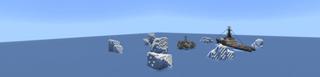 Panorama of the Minecraft Bedrock Marketplace product Stranded Arctic created by Razzleberries.