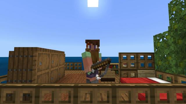 Screenshot of the Minecraft Bedrock Marketplace product Stranded Boat created by Razzleberries.
