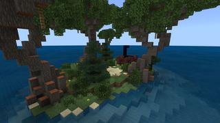 Screenshot of the Minecraft Bedrock Marketplace product Stranded Island created by Razzleberries.