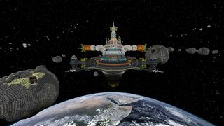 Screenshot of the Minecraft Bedrock Marketplace product Stranded Space created by Razzleberries.