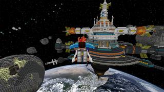 Screenshot of the Minecraft Bedrock Marketplace product Stranded Space created by Razzleberries.