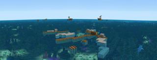 Panorama of the Minecraft Bedrock Marketplace product Stranded created by Razzleberries.