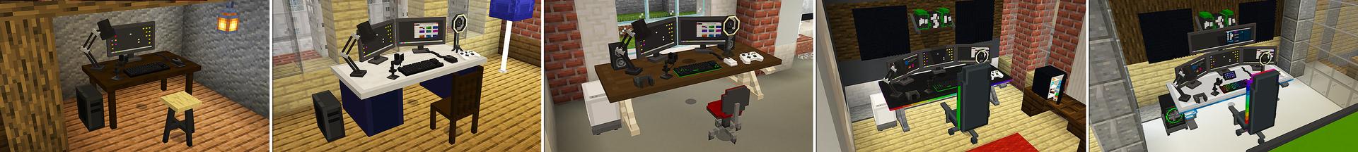 Panorama of the Minecraft Bedrock Marketplace product Streamer Simulator created by Razzleberries.
