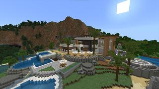 Screenshot of the Minecraft Bedrock Marketplace product Summer Break Mansion created by Razzleberries.