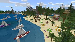 Screenshot of the Minecraft Bedrock Marketplace product Summer Holidays created by Razzleberries.