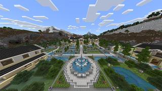 Screenshot of the Minecraft Bedrock Marketplace product Summer Modern Mansion created by Razzleberries.