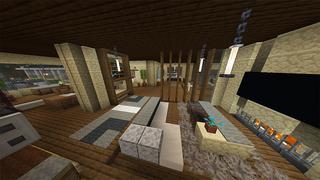 Screenshot of the Minecraft Bedrock Marketplace product Summer Modern Mansion created by Razzleberries.