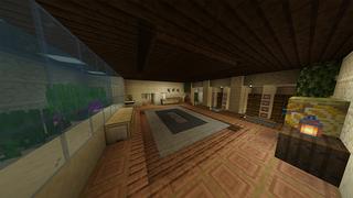 Screenshot of the Minecraft Bedrock Marketplace product Summer Modern Mansion created by Razzleberries.
