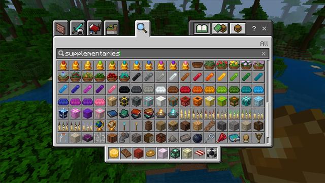 Screenshot of the Minecraft Bedrock Marketplace product Supplementaries created by Razzleberries.
