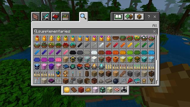 Screenshot of the Minecraft Bedrock Marketplace product Supplementaries created by Razzleberries.