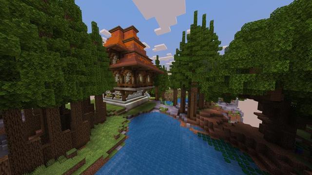 Screenshot of the Minecraft Bedrock Marketplace product Survival in the Sky created by Razzleberries.