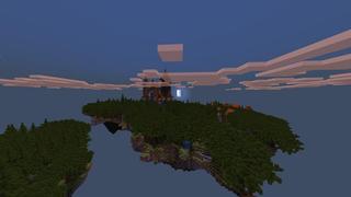Screenshot of the Minecraft Bedrock Marketplace product Survival in the Sky created by Razzleberries.