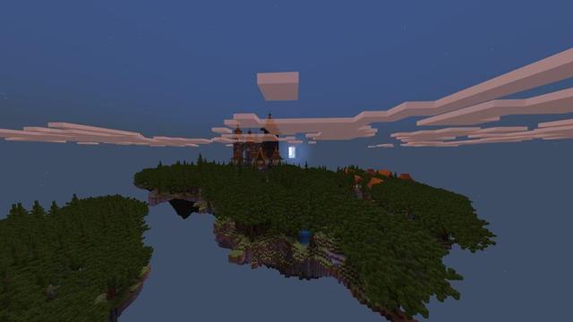 Screenshot of the Minecraft Bedrock Marketplace product Survival in the Sky created by Razzleberries.