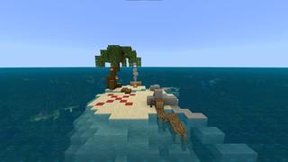 Screenshot of the Minecraft Bedrock Marketplace product Survival Island created by Razzleberries.
