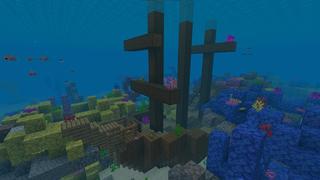 Screenshot of the Minecraft Bedrock Marketplace product Survival Island created by Razzleberries.