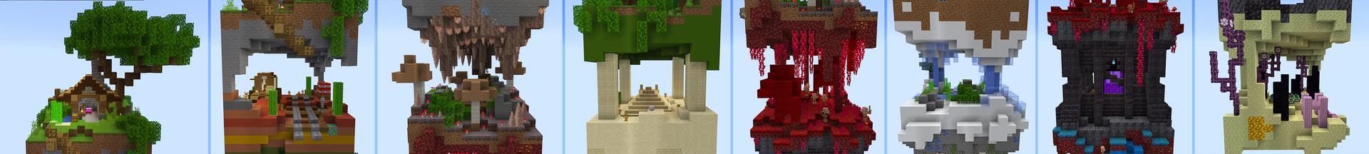 Panorama of the Minecraft Bedrock Marketplace product Tallest Tower Survival created by Razzleberries.