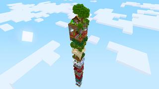 Screenshot of the Minecraft Bedrock Marketplace product Tallest Tower Survival created by Razzleberries.