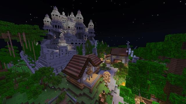 Screenshot of the Minecraft Bedrock Marketplace product Temple Island created by Razzleberries.