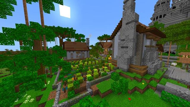 Screenshot of the Minecraft Bedrock Marketplace product Temple Island created by Razzleberries.