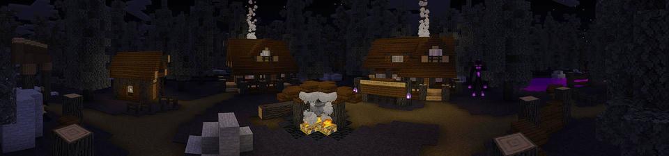 Panorama of the Minecraft Bedrock Marketplace product The Enderman created by Razzleberries.
