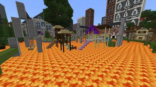 Screenshot of the Minecraft Bedrock Marketplace product The Floor is Lava created by Razzleberries.
