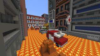 Screenshot of the Minecraft Bedrock Marketplace product The Floor is Lava created by Razzleberries.