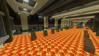 Screenshot of the Minecraft Bedrock Marketplace product The Floor is Lava created by Razzleberries.