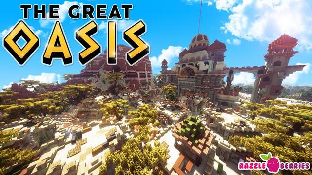 Thumbnail of the Minecraft Bedrock Marketplace product La grande oasis created by Razzleberries.
