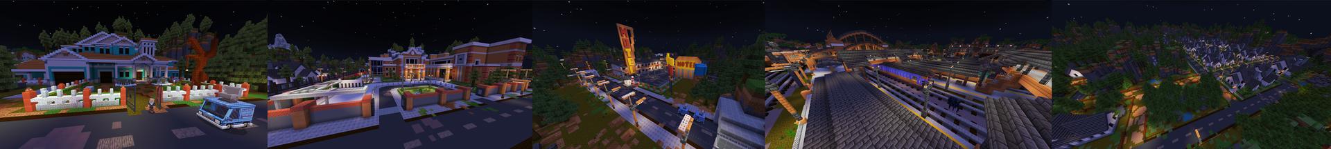 Panorama of the Minecraft Bedrock Marketplace product The Restroom created by Razzleberries.
