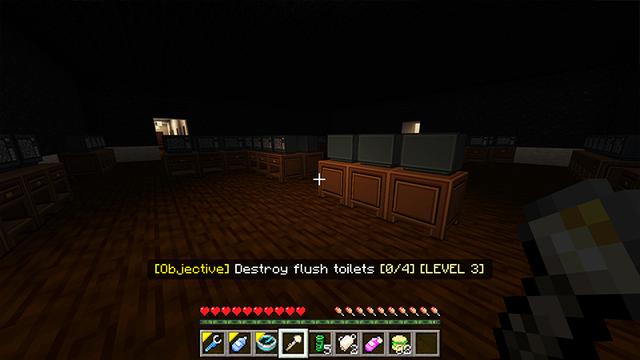 Screenshot of the Minecraft Bedrock Marketplace product The Restroom created by Razzleberries.