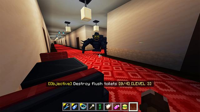 Screenshot of the Minecraft Bedrock Marketplace product The Restroom created by Razzleberries.