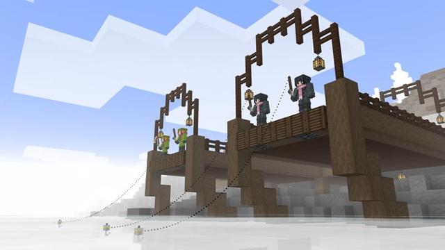 Screenshot of the Minecraft Bedrock Marketplace product The Village in the Clouds created by Razzleberries.