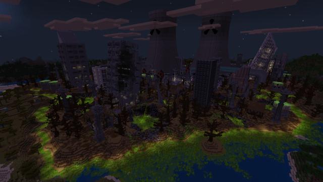Screenshot of the Minecraft Bedrock Marketplace product Toxicity created by Razzleberries.