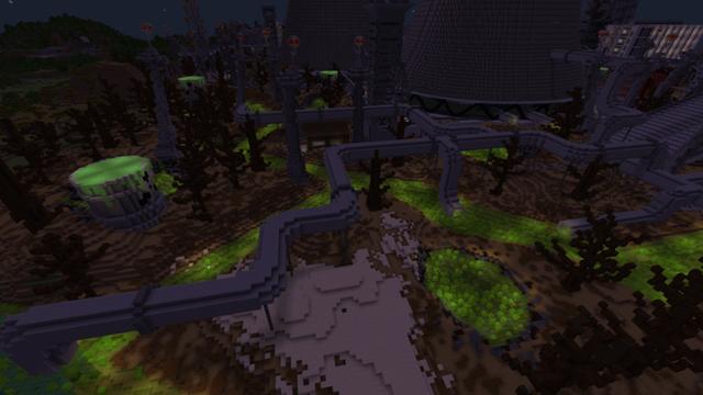 Screenshot of the Minecraft Bedrock Marketplace product Toxicity created by Razzleberries.