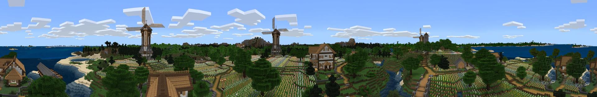 Panorama of the Minecraft Bedrock Marketplace product Tulipvale created by Razzleberries.