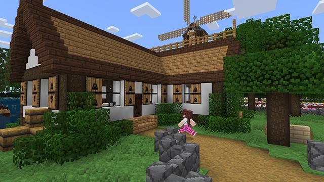 Screenshot of the Minecraft Bedrock Marketplace product Tulipvale created by Razzleberries.