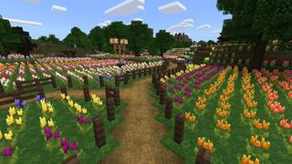 Screenshot of the Minecraft Bedrock Marketplace product Tulipvale created by Razzleberries.