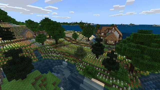Screenshot of the Minecraft Bedrock Marketplace product Tulipvale created by Razzleberries.