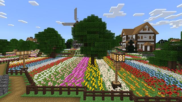 Screenshot of the Minecraft Bedrock Marketplace product Tulipvale created by Razzleberries.